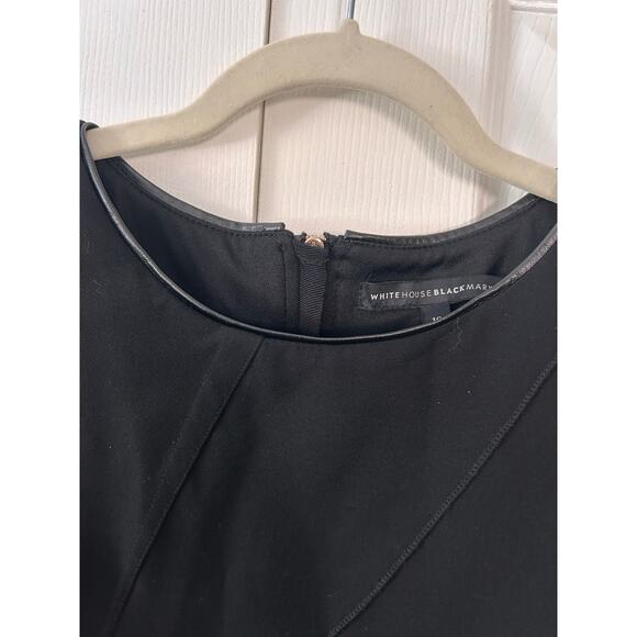 WHBM White House Black Market Black Sheath Dress Size 10 - Picture 8 of 10